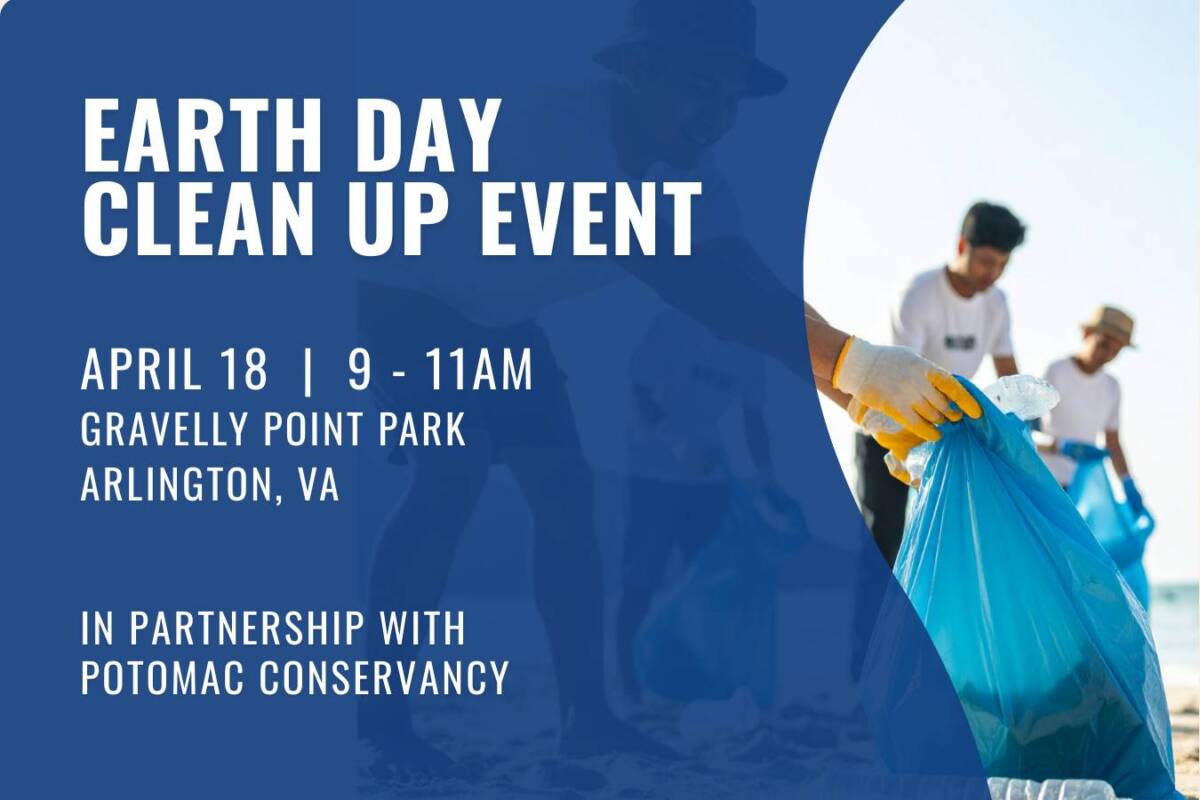 Earth Day Clean Up Event People cleaning up on a beach. Earth Day Event
